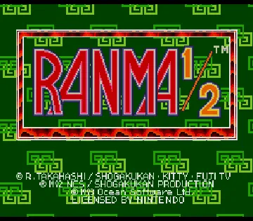 Ranma 1-2 (Europe) (Beta) screen shot title